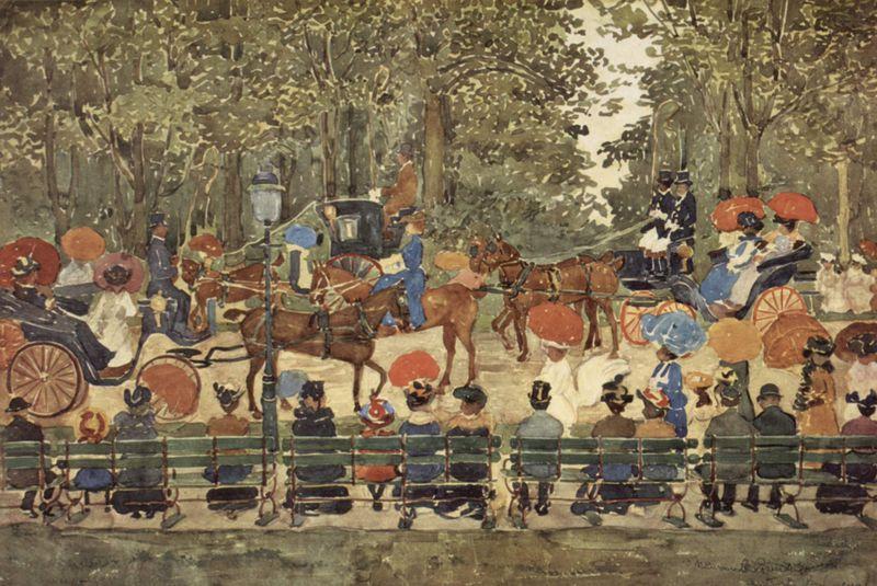 Maurice Prendergast Central Park, Spain oil painting art